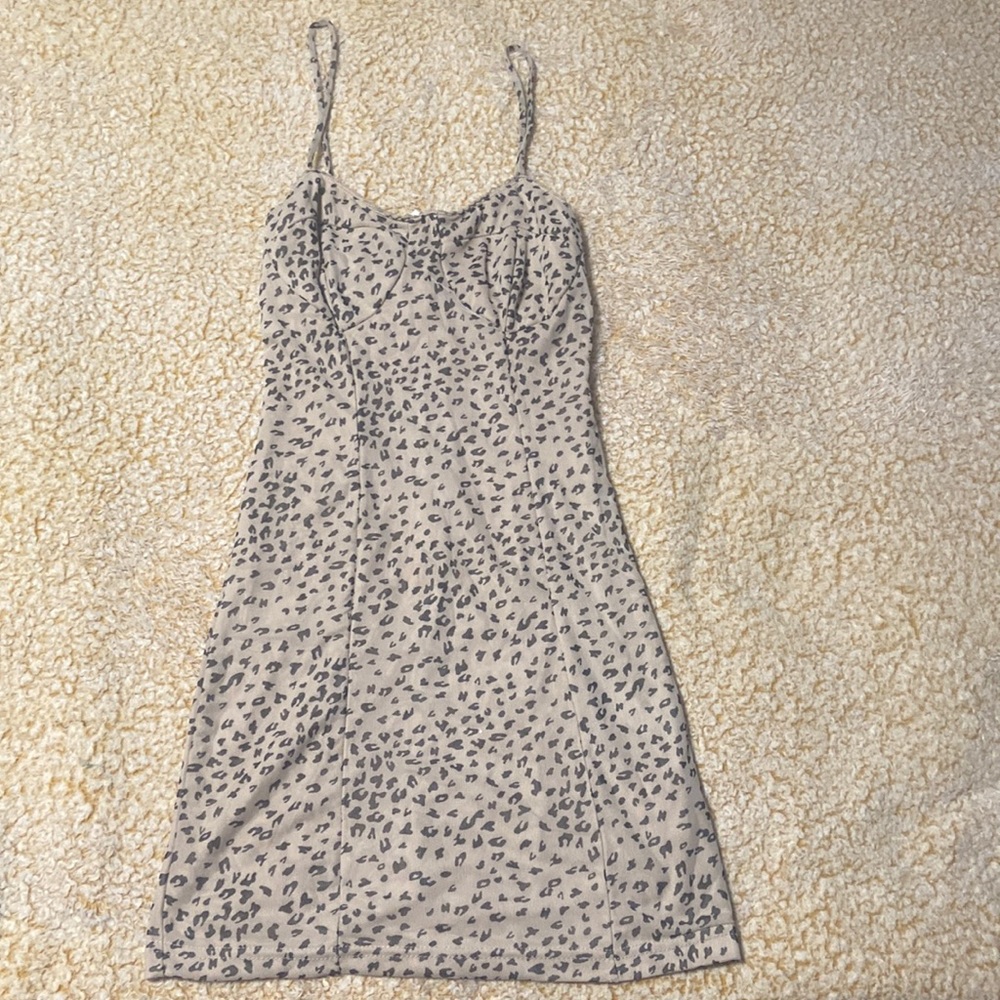 leopard bodycon dress🤎